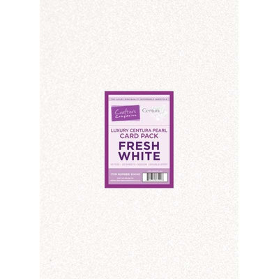 Crafter's Companion Centura Pearl Fresh White Luxury Double Sided A3 Card Pack - 20 sheets