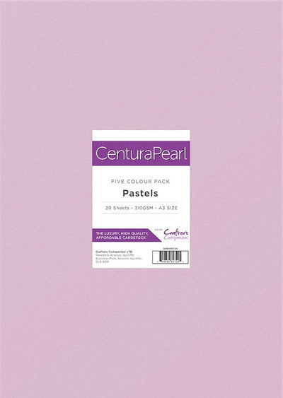 Crafter's Companion Centura Pearl Printable Card Pack - A3 Pastels