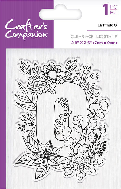 Crafter's Companion Clear Acrylic Stamp - Letter O