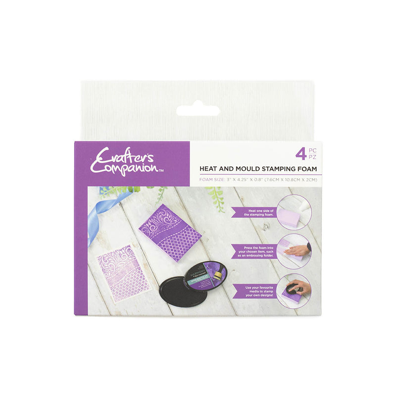 Crafter's Companion Heat and Mould Stamping Foam - Pack of 4