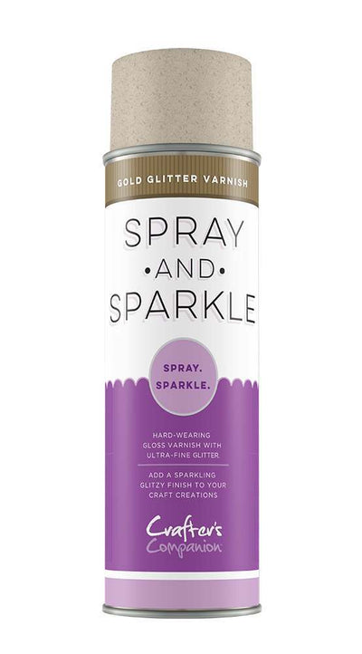Crafter's Companion Spray and Sparkle Gold Glitter Varnish