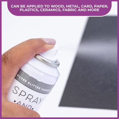 Crafter's Companion Spray and Sparkle Silver Glitter Varnish