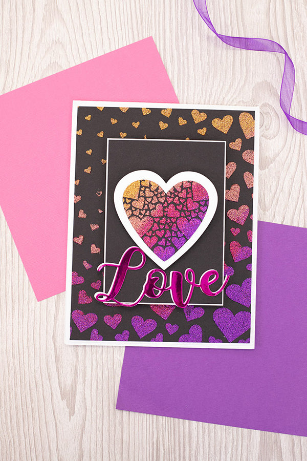 Crafters Companion Stencil Set - Love Hearts