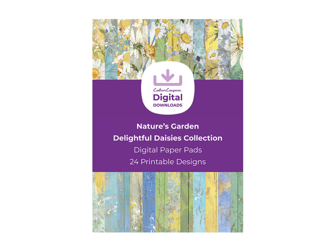 Nature's Garden Delightful Daises Collection - Digital Paper Pad