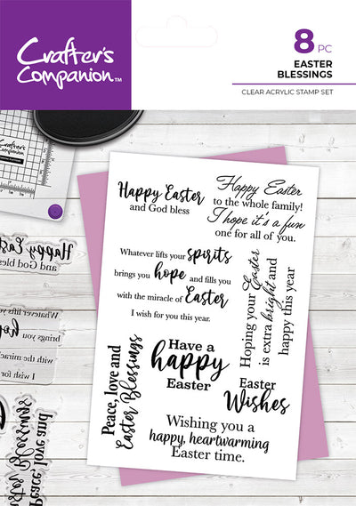 Crafter's Companion Easter Collection Stamps - Easter Blessings