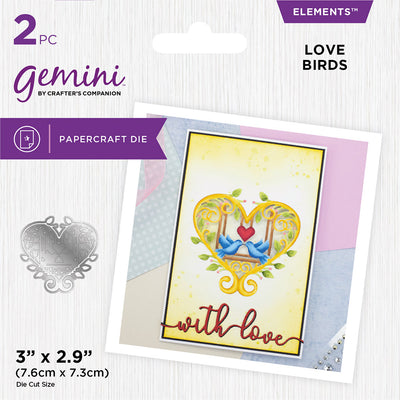 Gemini Statement Cut In and Out Die - Love Birds