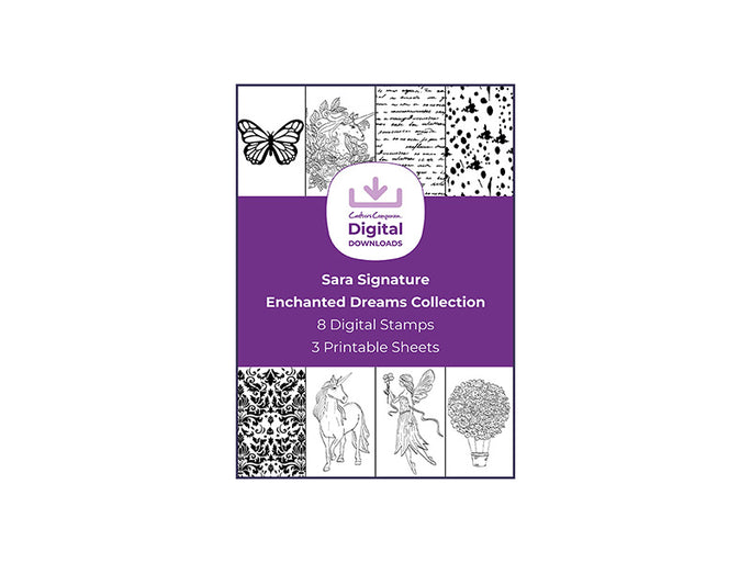 Sara Signature Enchanted Dreams Collection - Digital Stamp Sheets - A4