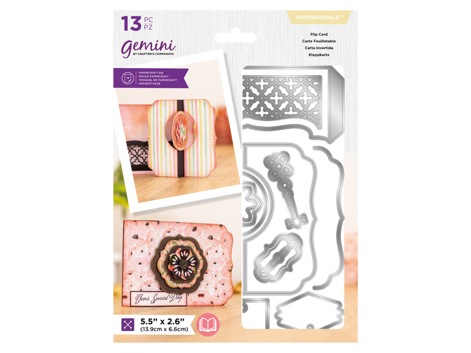 Gemini Dimensionals Die - Flip Card