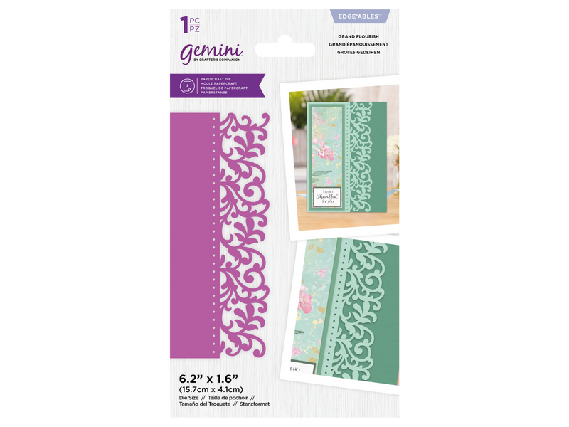 Gemini - Metal Die - Edgeable - Grand Flourish