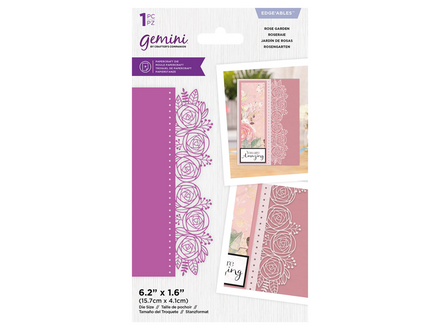Gemini Edgeable Timeless Border Die - Rose Garden