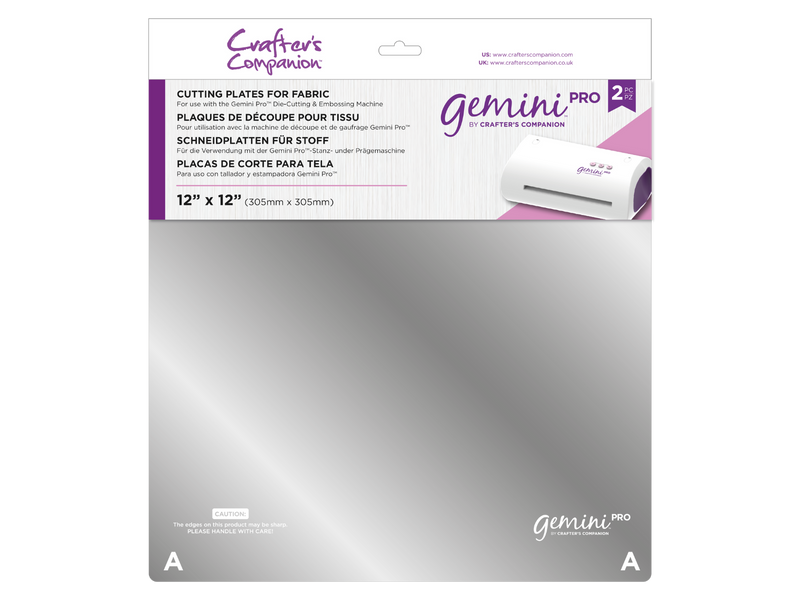 Gemini Pro Accessories - 12" x 12" Cutting Plates for Fabric