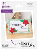 Gemini Christmas Fancy Sentiments Stamp and Die - Merry Christmas