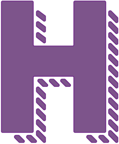 Gemini Expressions Die - Shadow Alphabet H