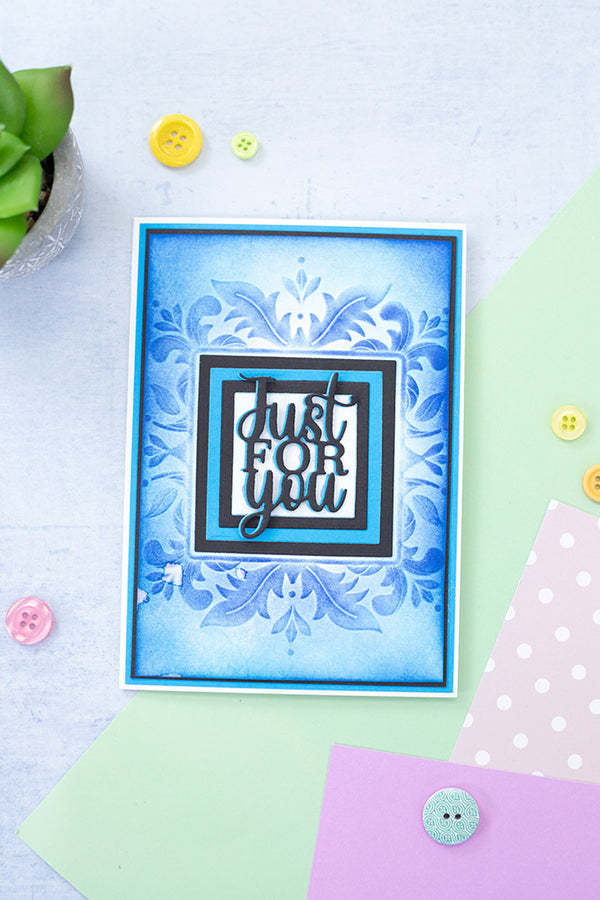 Gemini Frames 3D Embossing Folder and Nesting Dies Stylish Square