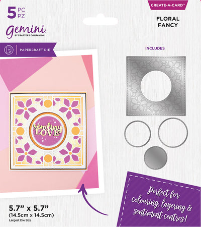 Gemini Simple Create a card Die - Floral Fancy