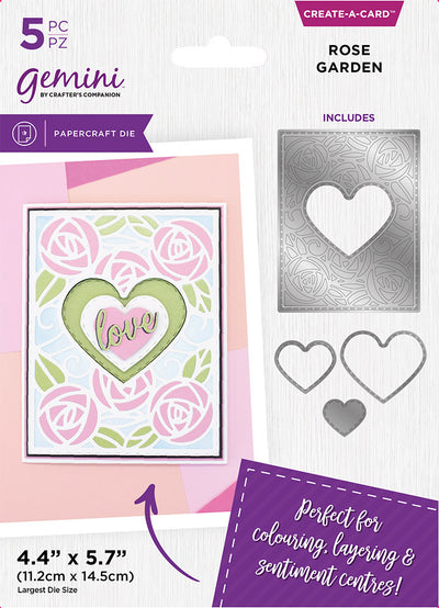 Gemini Simple Create a card Die - Rose Garden