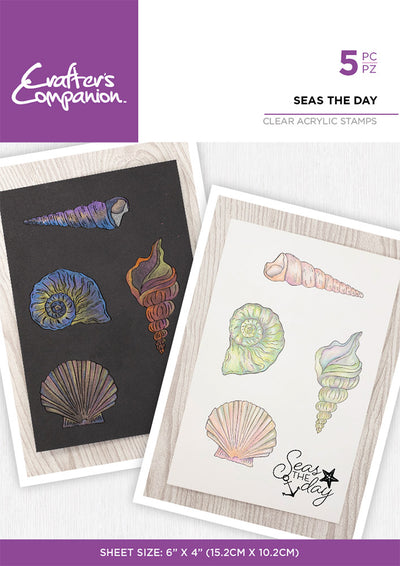 Crafter's Companion Watercolour Clear Acrylic Stamp - Seas the Day