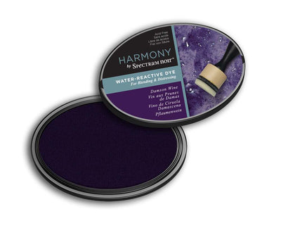 Harmony by Spectrum Noir Water Reactive Dye Inkpad - Damson Wine