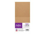 Crafter's Companion - 5"x5" Kraft Card & Envelopes 50pk