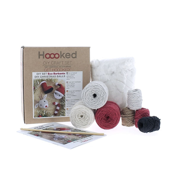 Hoooked Crochet Kit - Christmas Ornaments -Crafters Companion UK