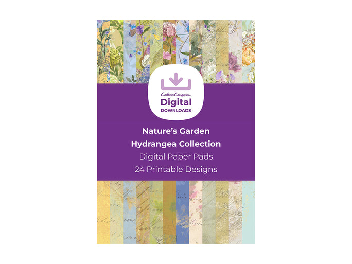 Nature's Garden Hydrangea Collection - Digital Paper Pad