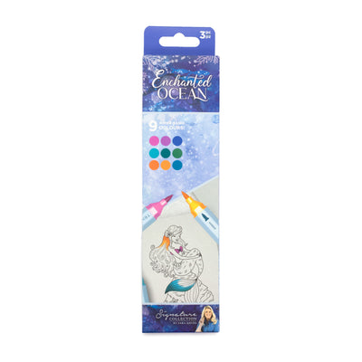 Sara Signature - Enchanted Ocean- TriColour Aqua Markers - 3 pack