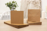 Crafter's Companion - 5"x5" Kraft Card & Envelopes 50pk