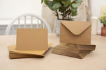 Crafter's Companion - 5"x7" Kraft Card & Envelopes 50pk
