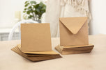 Crafter's Companion - 6"x 6" KraftÂ  Card & Envelopes 50pk