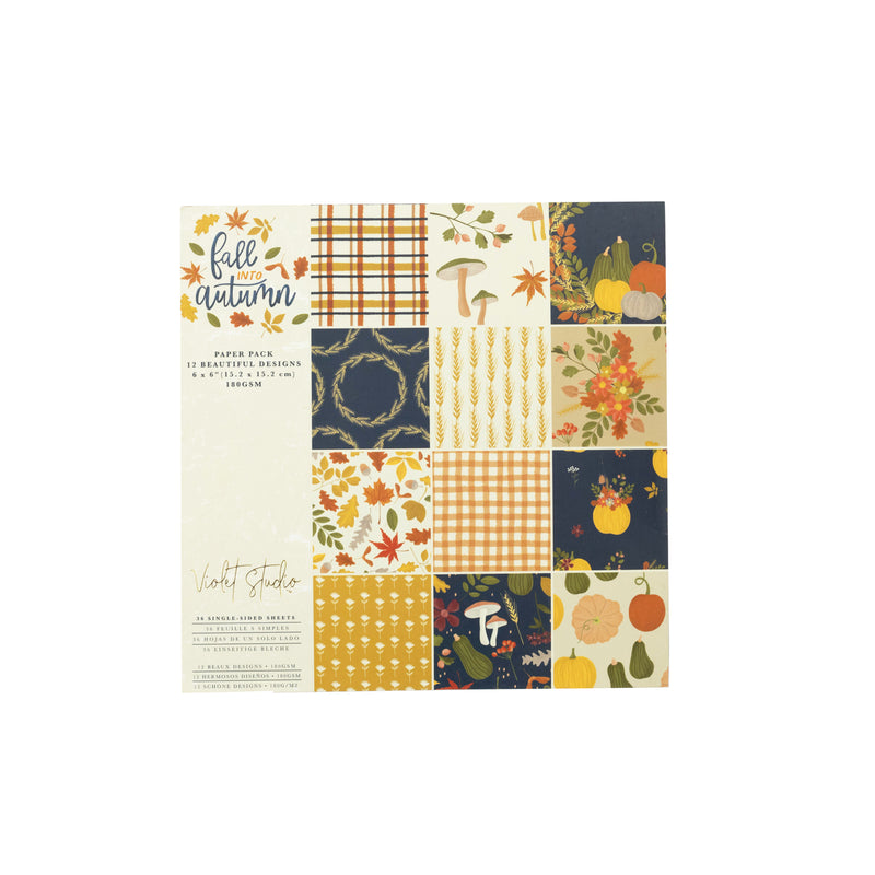Violet Studio - 6x6" Paper Pack - Fall into Autumn - 36pk