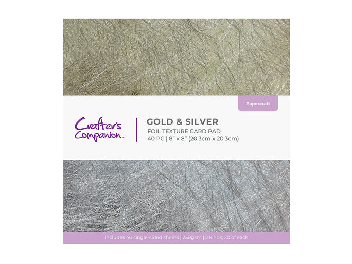 Gold & Silver Foil Texture Card Pad 8"x8"