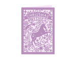 Magical Christmas Unicorn Create-a-Card Metal Die Set