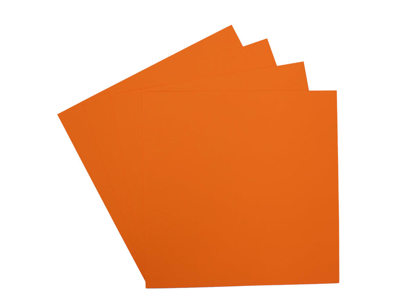 Arden Creative Studio Premium Cardstock Flame Orange 12" x 12" - 20 Pack