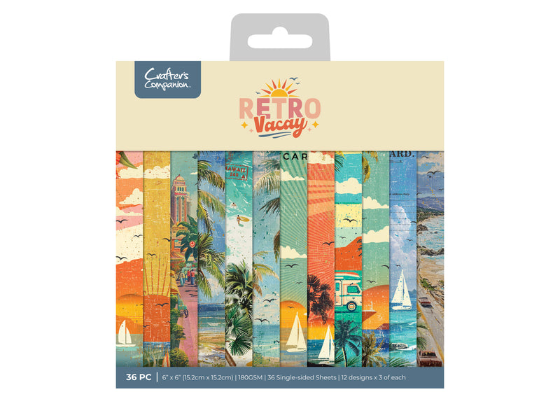 Retro Vacay - Retro Vacation Paper Pad 6" x 6"