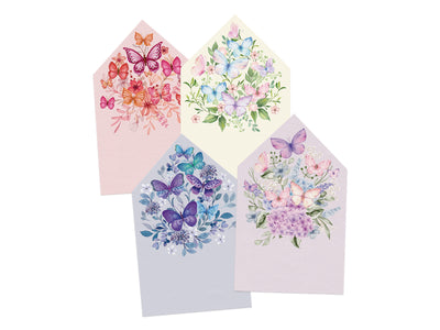 Butterfly Dies, Stamps and Envelope Liners