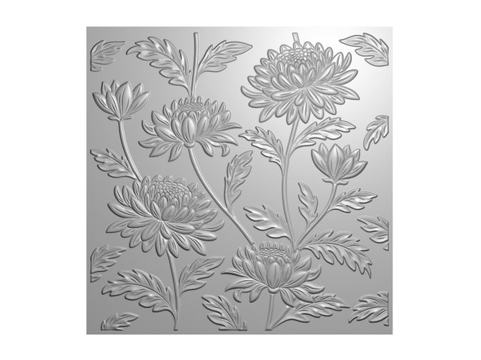 Chrysanthemums 3D Embossing Folder 5.5" x 5.5"