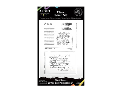 Arden Creative Studio Maker Series Letter Box Remnants Stamp Set