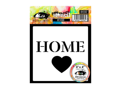Visible Image My Home Stencil