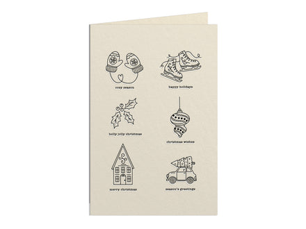 Christmas Icons LetterPress Press Plate