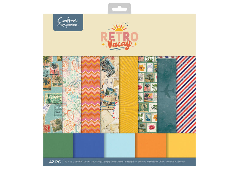 Retro Vacay - Retro Vacation Paper Pad 12" x 12"