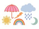 Weather Mini Metal Die Set