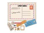 Retro Vacay - Postcard Stamp, Die & Stencil Set