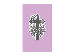 Ornate Floral Cross Stamp & Metal Die Set