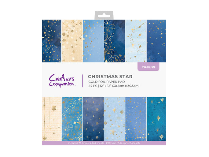 Christmas Star Paper Pad 12" x 12"