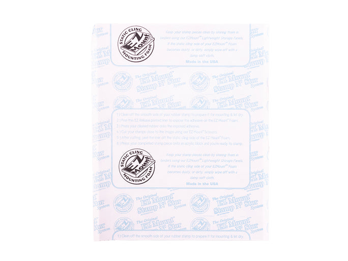 EZMount Static Cling Mounting Foam 8 1/2 x 11  VENDOR PA