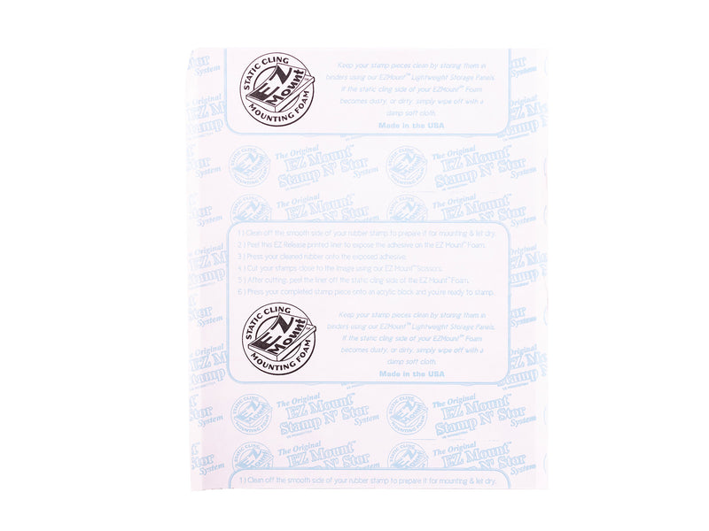 EZMount Static Cling Mounting Foam 8 1/2 x 11  VENDOR PA