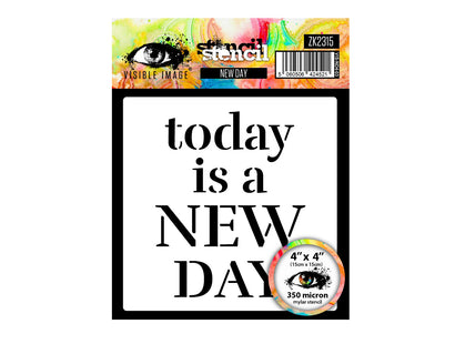 Visible Image New Day Stencil