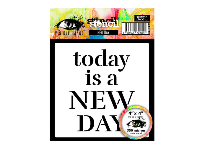 Visible Image New Day Stencil