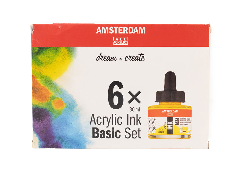 Amsterdam Acrylic Ink Basic Set of 6