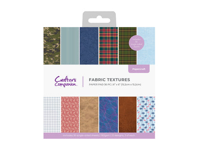 Fabric Textures Paper Pad 6" x 6"
